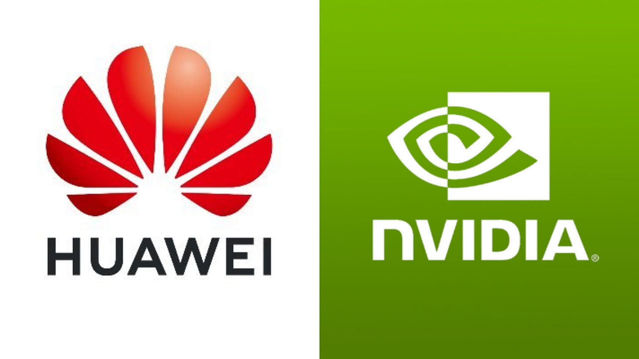 <div class="paragraphs"><p>Logos of Huawei and Nvidia (R).</p></div>